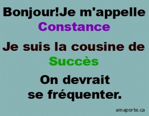 forme Constance et succès